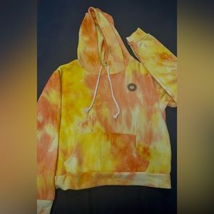 Yellow and orange hoodie
